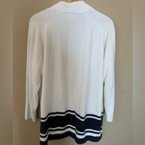Barefoot Dreams Cardigan Sweater Sea Salt Indigo Cozychic Lite Women’s Size 1X - Picture 5 of 12